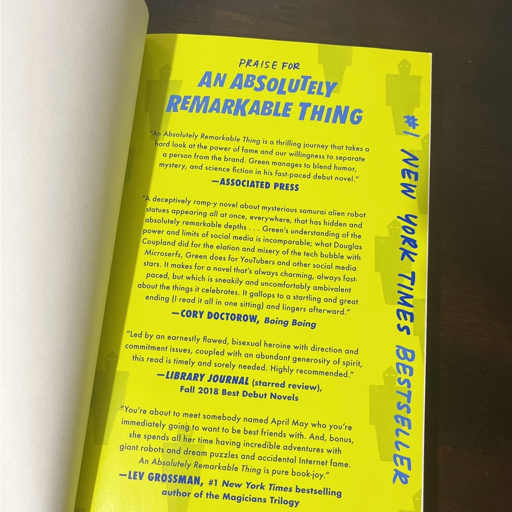 An Absolutely Remarkable Thing - Picture 2 of 5